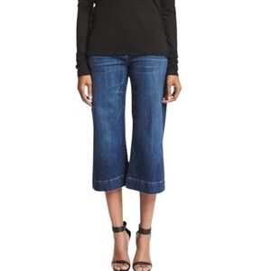 J Brand x Barneys New York Liza Mid Rise Wide Leg Culotte Jeans Size 26